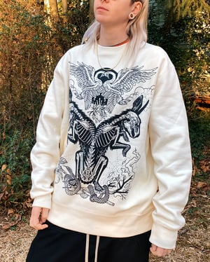 Image of The Lovers - Heavyweight Premium Sweatshirt: Bone
