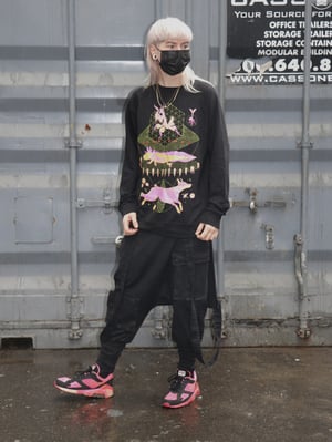 Image of Axolotl Ritual Lightweight Sweatshirt - NightMODE 