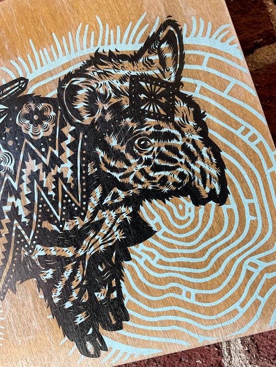 Image of The Healer on Pine Panel