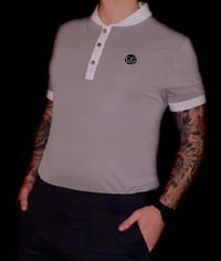 CG Golf Vintage Tour Polo (Gull Grey & White) 