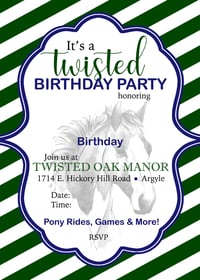 Twisted Oak "Fill in the Blank" Birthday Invitation