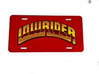 Lowrider magazine car license plate 