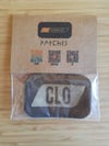 Tan Leather CLO Iron On Patches
