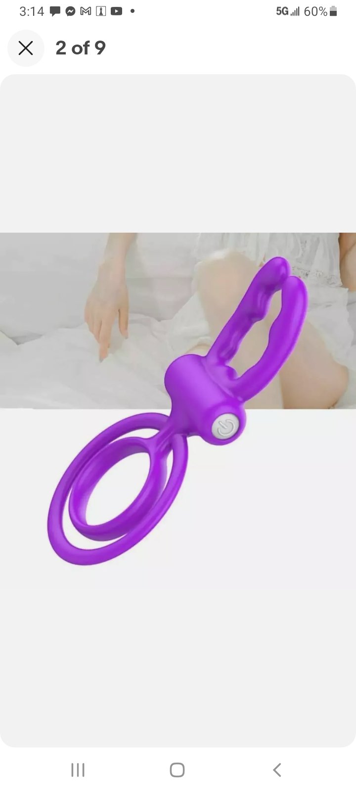 Bunny Vibrating Penis Ring