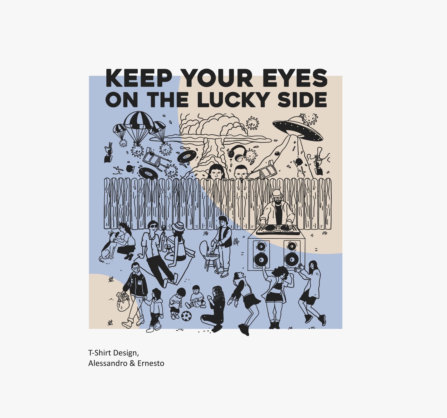 Image of keep your eyes on the lucky side / uni-sex shirt