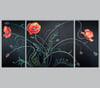 Poppy Bouquet, Triptych