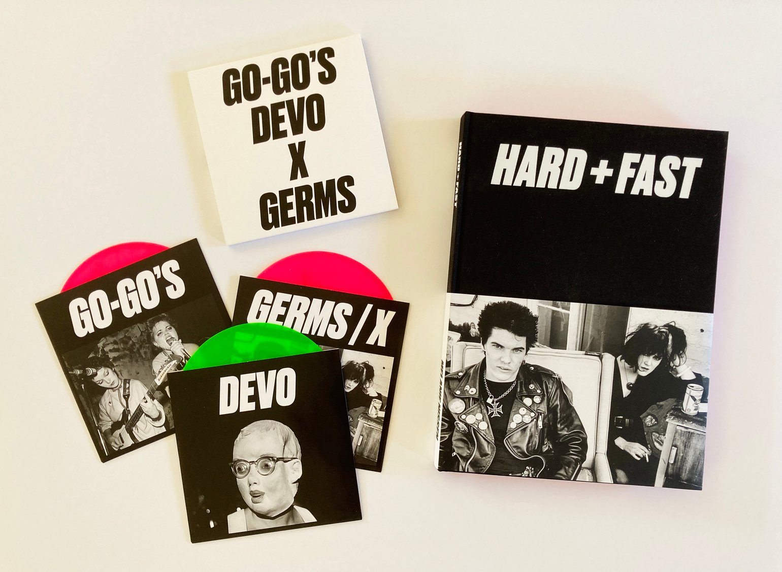 Image of HARD + FAST (HARDCOVER) (SPECIAL EDITION WITH THREE EXCLUSIVE 7" SINGLES) - LAST COPIES!