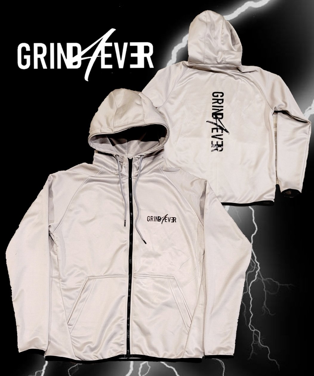 Grey Shadow Tech Zip-up Hoodies | Grind4Ever247