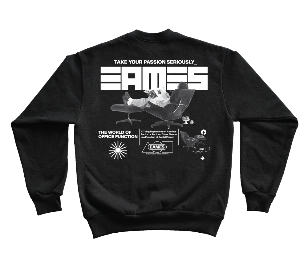 Image of EAMES PRINTED CREW HEAVY FLEECE