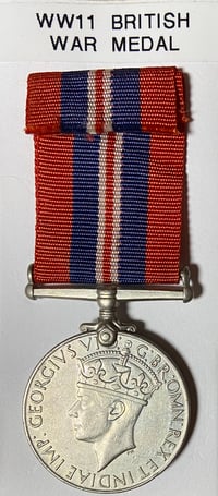 Image 1 of WW2 (British) War Medal 1939-1945 - Original Issue