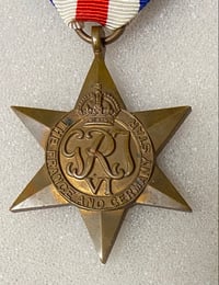 Image 2 of WW2 (British) France & Germany Campaign Star - Authentic Issue