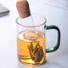 Teatube: Creative Glass Tea Strainer and Filter with Cork Top
