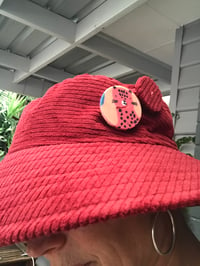 Image 2 of KylieJane sun hat-paprika corduroy 