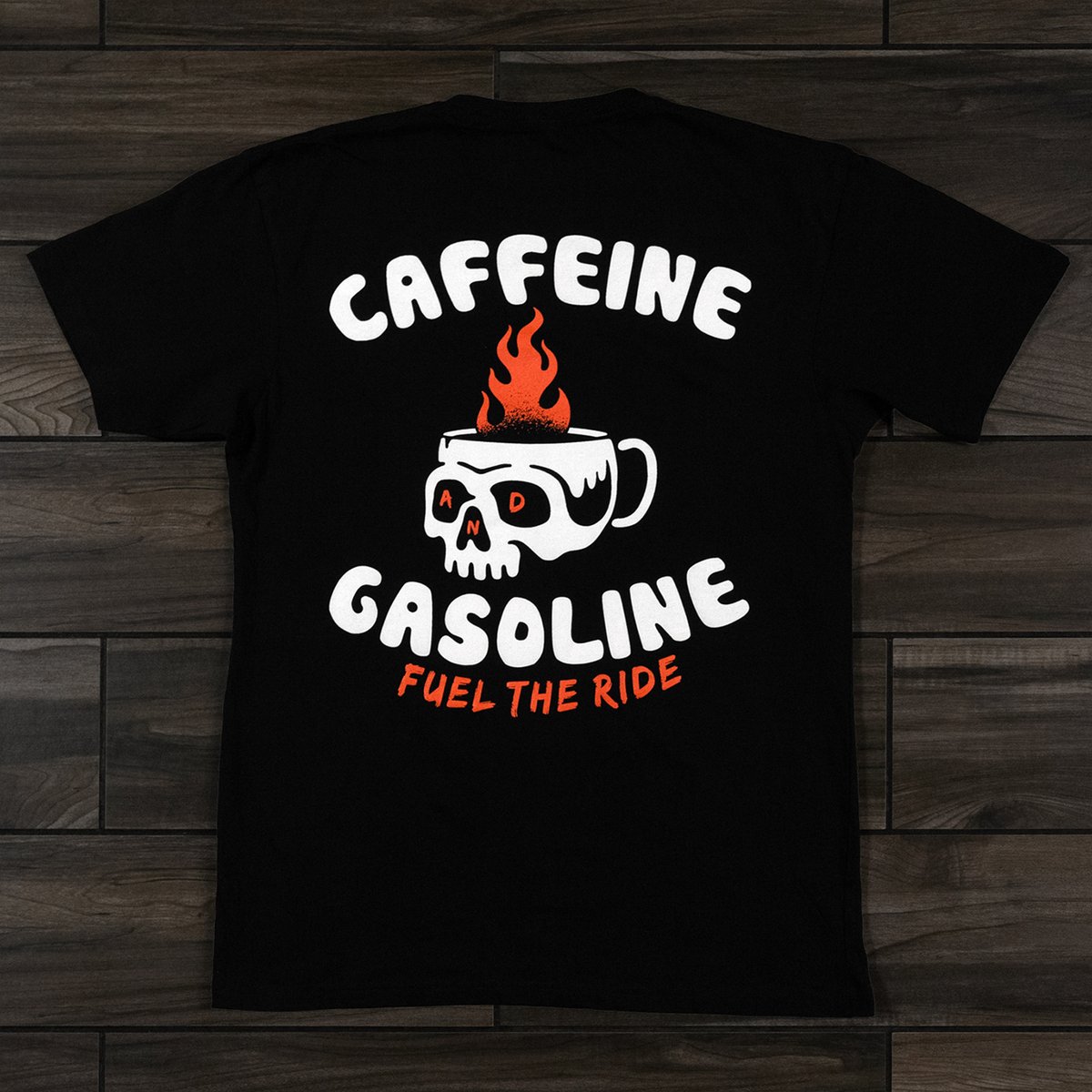 caffeine gasoline t shirt