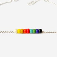 Image 4 of Bracelets Boules Argent perles colorées