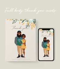 Image 1 of Full body thank you cards