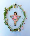 'Rosie' Hanging Wooden Decoration by Amy Swann