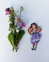 'Muriel' Hanging Wooden Decoration by Amy Swann