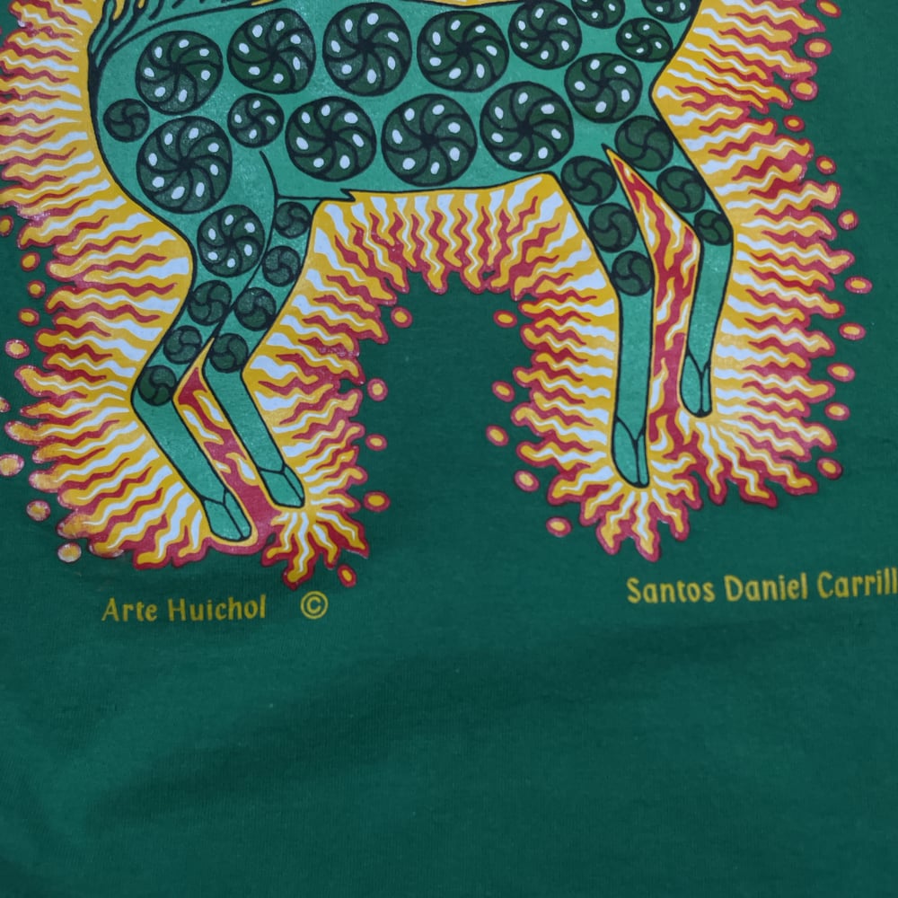 Tee: Huichol Art of Santiago Daniel Carrillo T-Shirt Size L