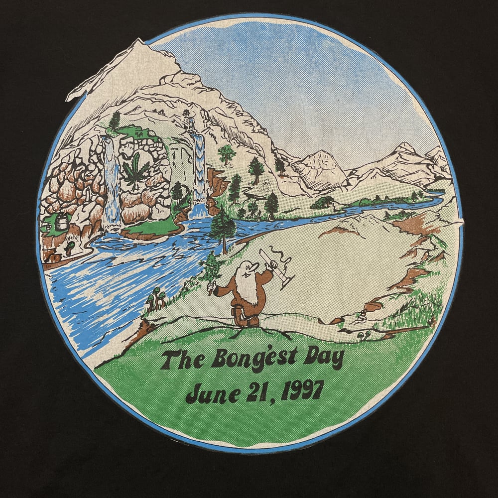 Tee: The Bongest Day 1997 23rd Annual Colorado Bong-A-Thon Invitational T-shirt 