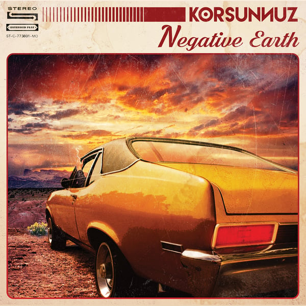 Image of KORSUNNUZ - Negative Earth. Transparent Red vinyl.