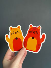 Image 1 of Happy Cat/Angry Cat Stickers