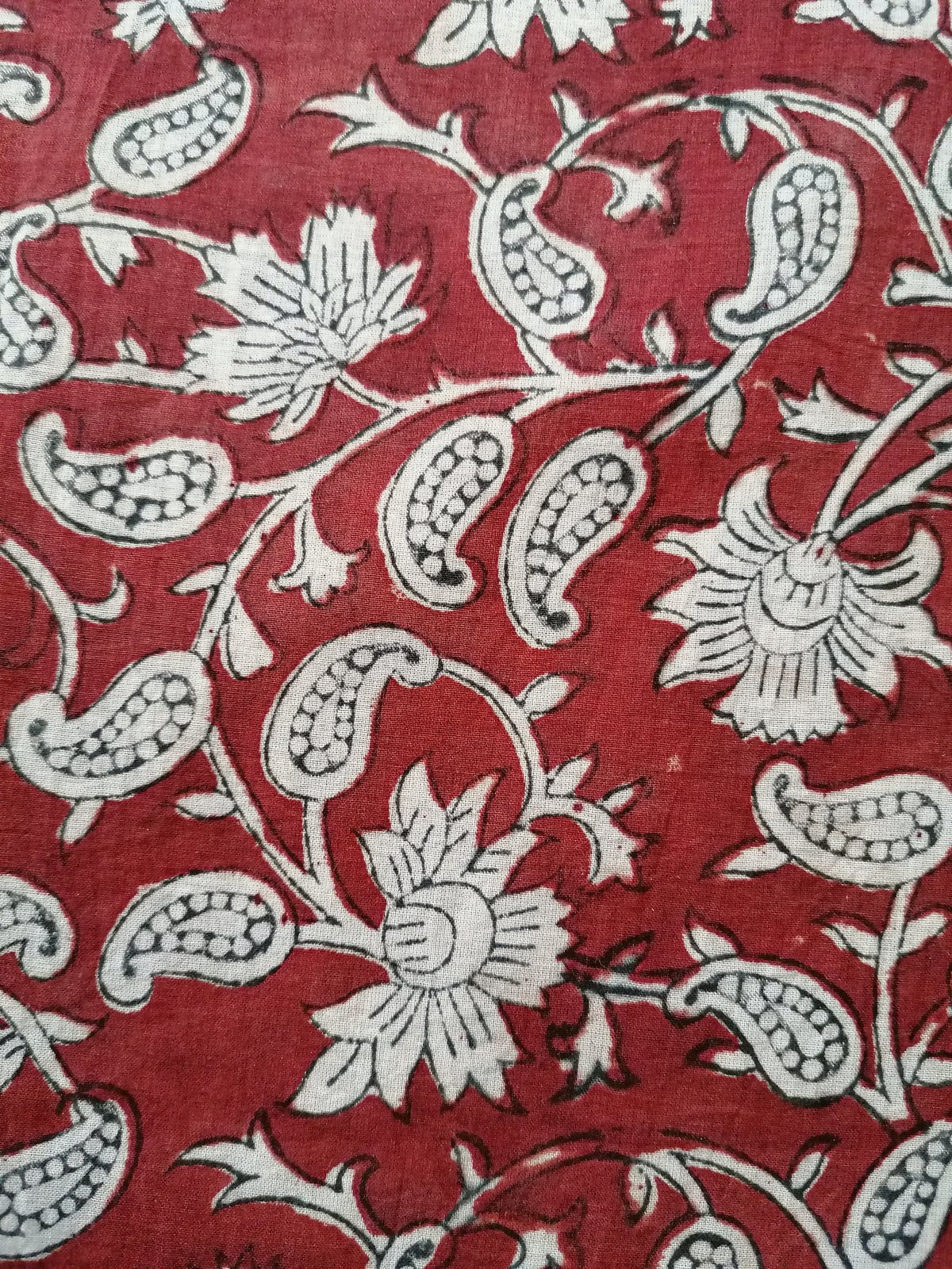 Image of Namasté fabric carmin 