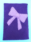 Image of Kawaii Bow Felt Phone Pouch