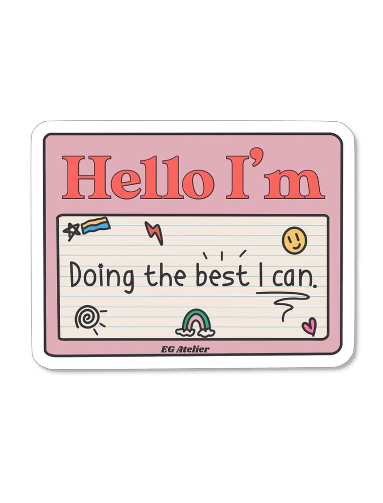 Image of Name Tag Sticker