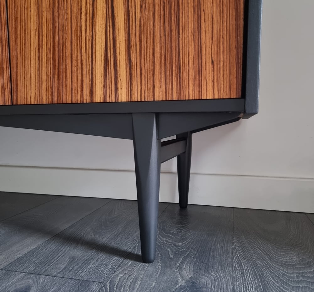 Image of ELLIOTS OF NEWBURY CREDENZA DRESSED IN COAL BLACK