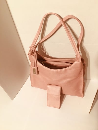 Image of BUENO PINK LEATHER BAG