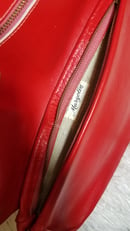 Image 2 of Vintage Red Leather Clutch Bag