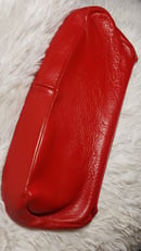 Image 5 of Vintage Red Leather Clutch Bag
