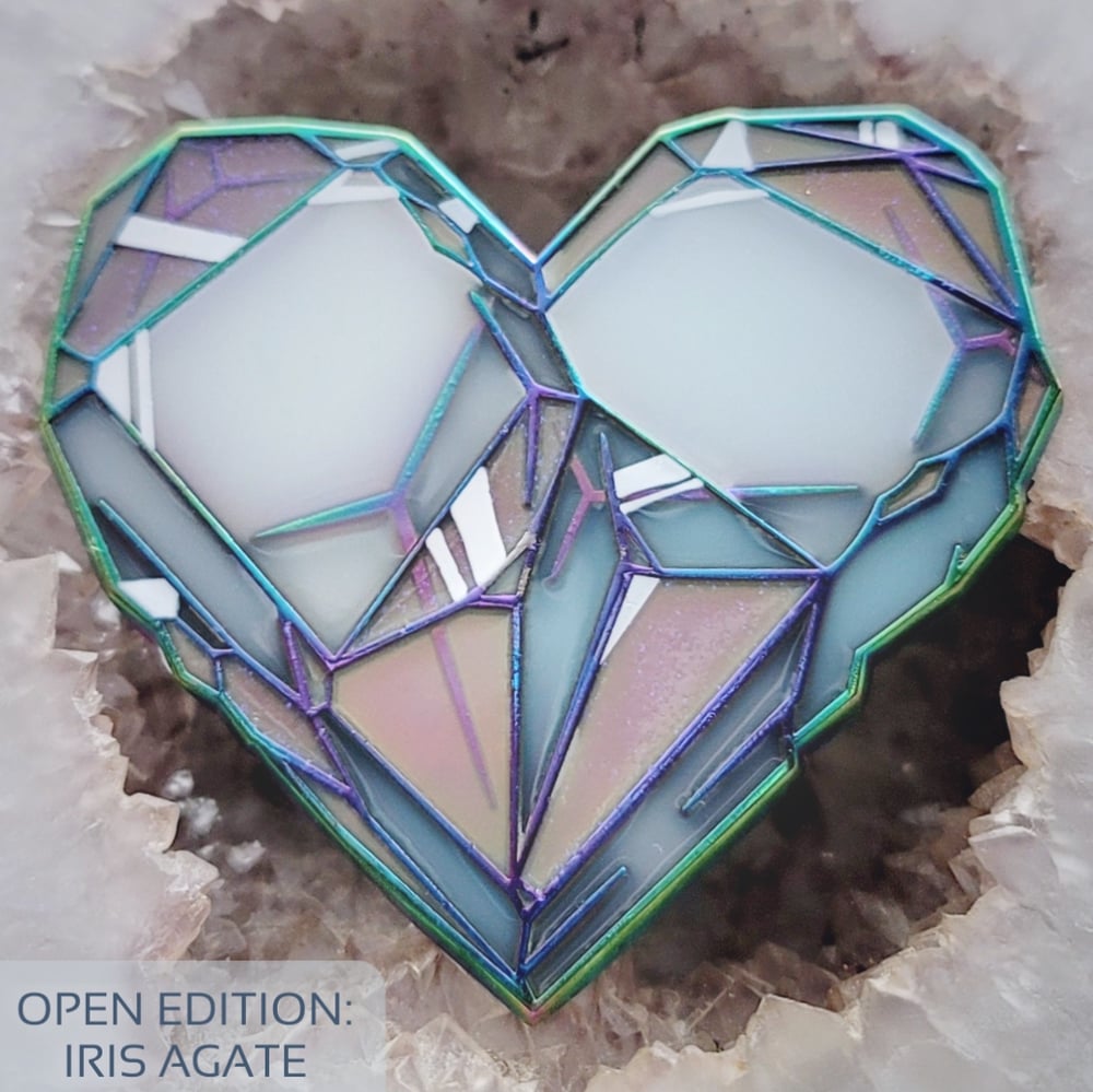 Heart of Dazzling Clarity pins