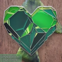 Image 2 of Heart of Dazzling Clarity pins 