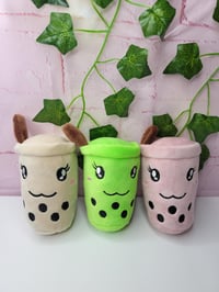 Image 1 of Cute Boba Plushies keychains