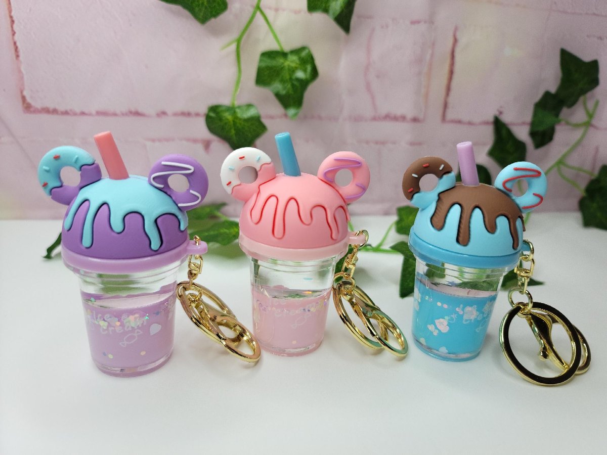 Custom Boba Liquid Keychain, Mermaid Shaker Ice Cube Drink Key Ring Charm,  Cute Bubble Tea Accessory, Kawaii Personalize Anxiety Fidget Toy 