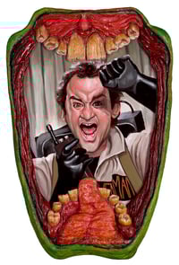 Image 2 of "RAAAAYYYY!!" Limited Edition Canvas Print in Resin Frame (inpsired by "Ghostbusters")