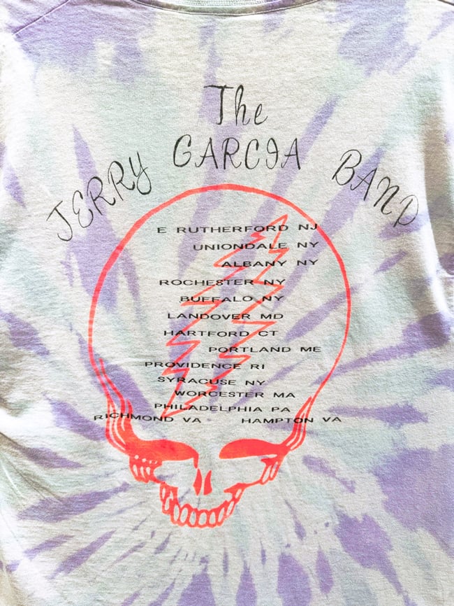 Rare Jerry Garcia Band 1993 Fall Tour Lot T-Shirt - Fits L (long)