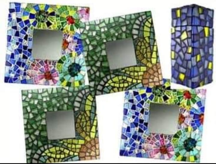 Image of Mosaic Frame Making at BioCafe Aberdeen