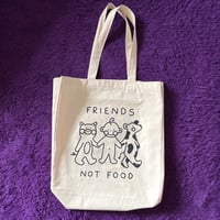 Image 1 of FRIENDS NOT FOOD TOTE BAG 