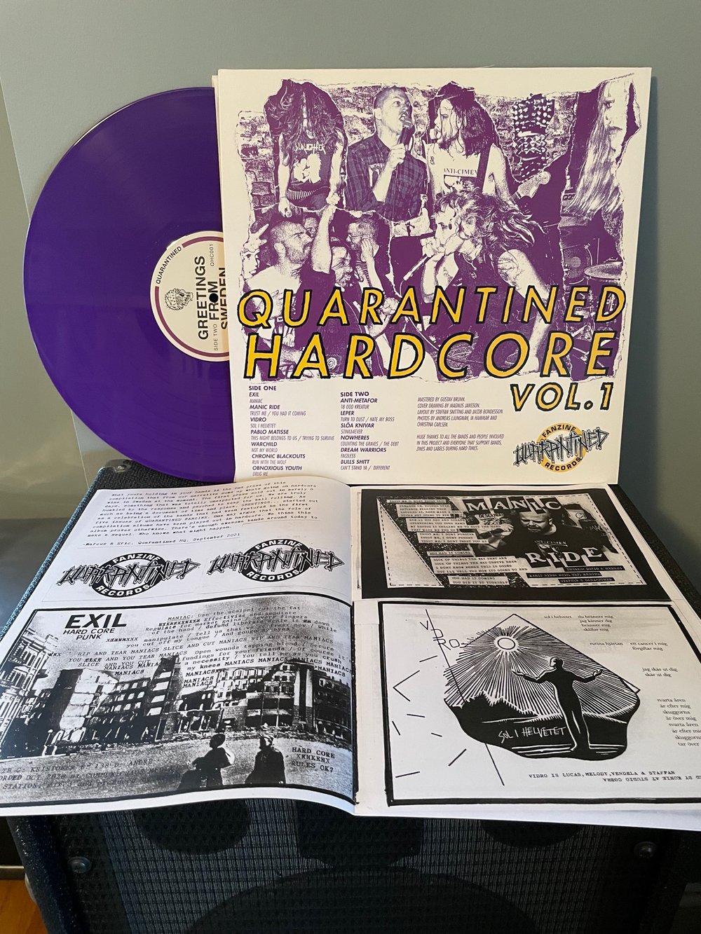 GREETINGS FROM SWEDEN "Quarantined Hardcore Vol 1" LP