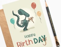 Image 2 of Alien 'Birth' Day Card
