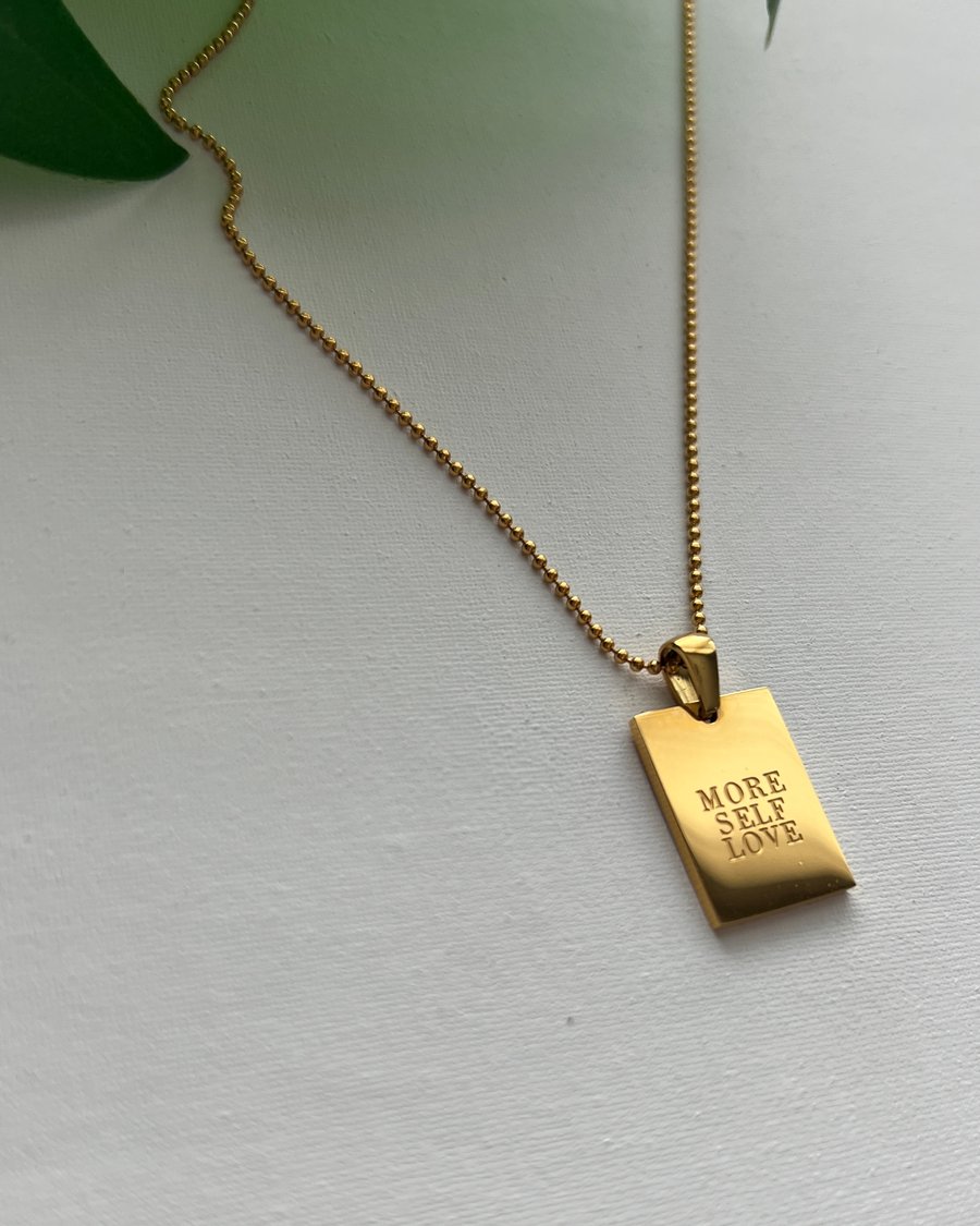 Image of SELF LOVE • Plate Necklace 