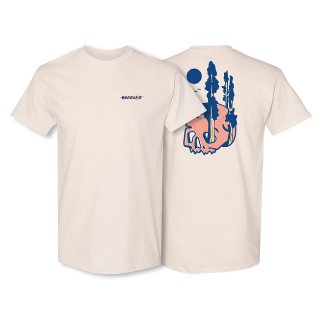 Skull & Trees Buckled T-shirt