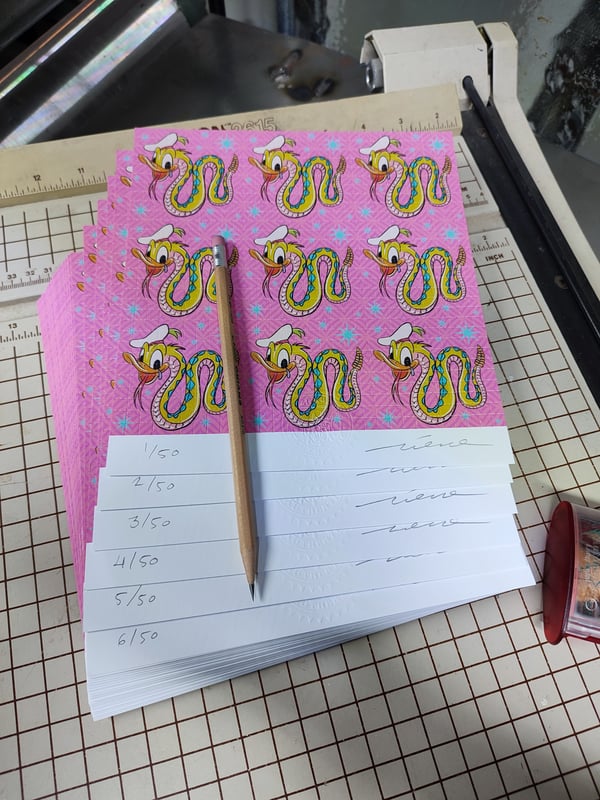 Image of Limited Edition Donald Snake / Blotter Art