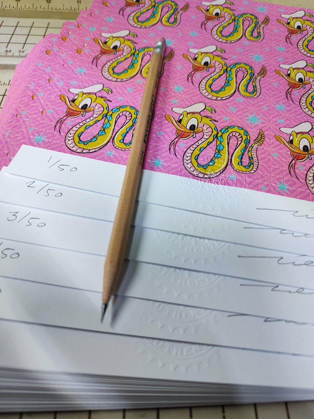 Limited Edition Donald Snake / Blotter Art