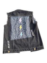 Image of Medium AC/DC Denim Vest