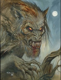 "Night of the Werewolf" - Oil Painting