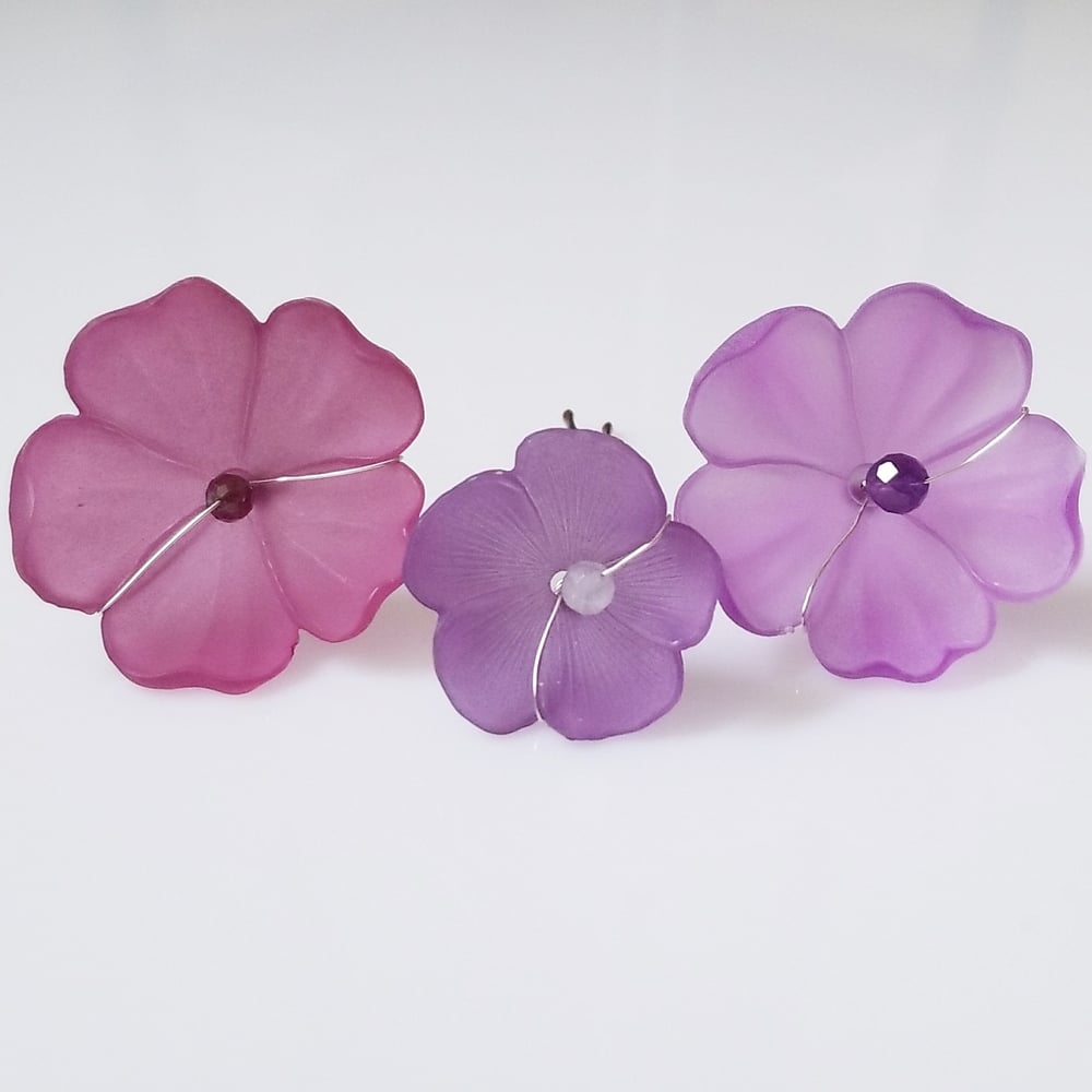 Image of Purple Poppy Bouquet 